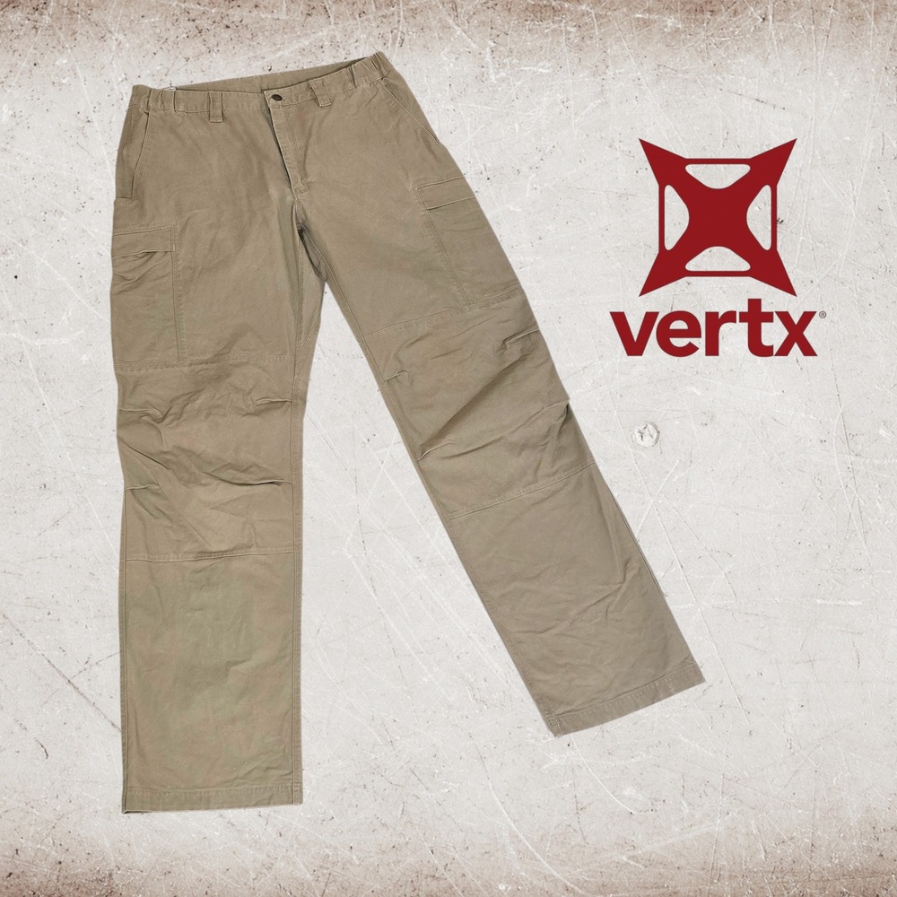 Vertx Original Tactical Pants‎ Mens Cotton Lycra Cargo Desert Tan 35x35 Actual